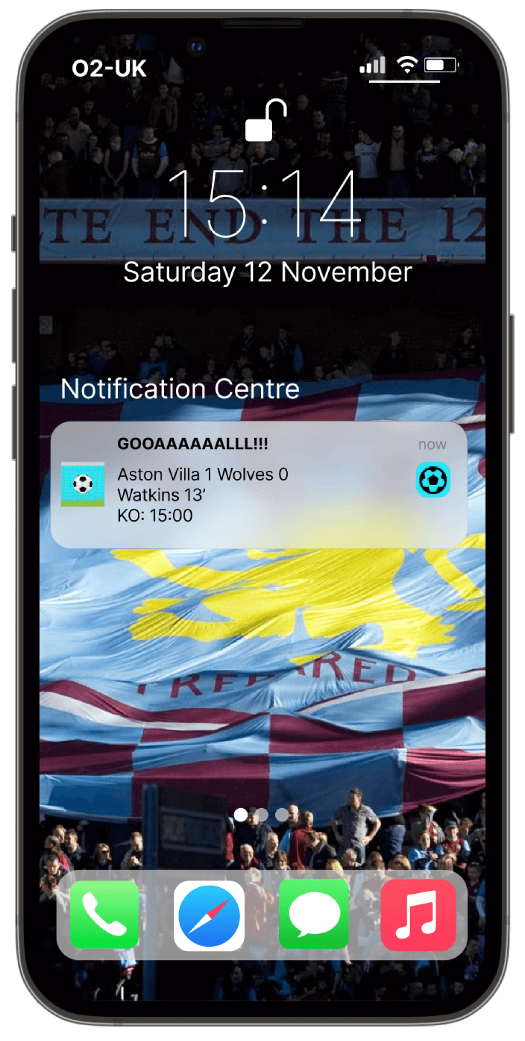 GOOAAAAAALLL!!! Aston Villa 1 Wolves 0 Watkins 13' KO:15:00.